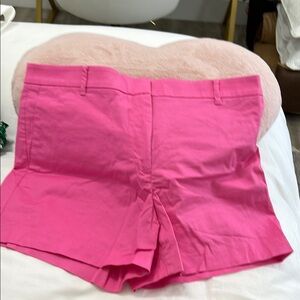 Ann Taylor Pink Shorts Tailored Cotton Blend